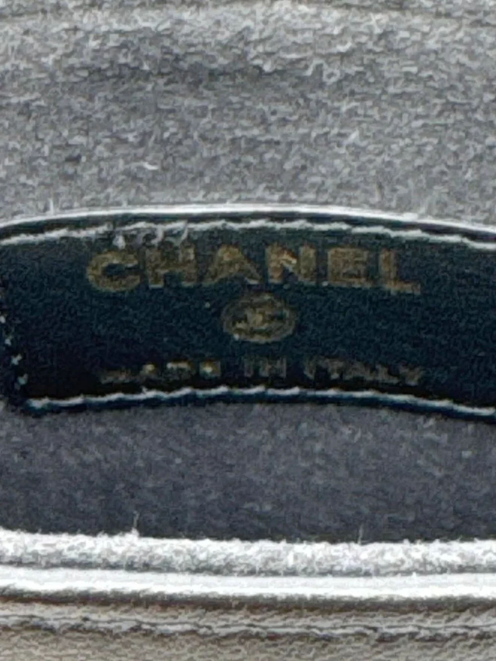 Chanel  Interlocking CC Logo Quilted Lambskin Leather Chain Around Phone Holder